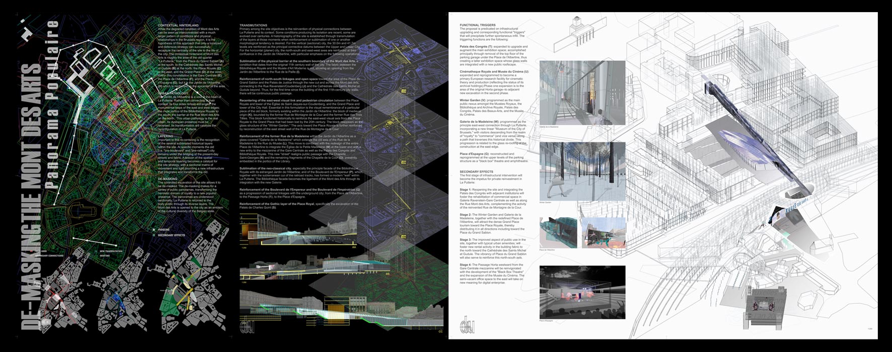 The Mont Des Arts, Brussels, Belgium